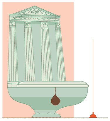 image of a wall street toilet